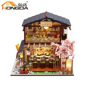 3 d Dollhouse چوبی